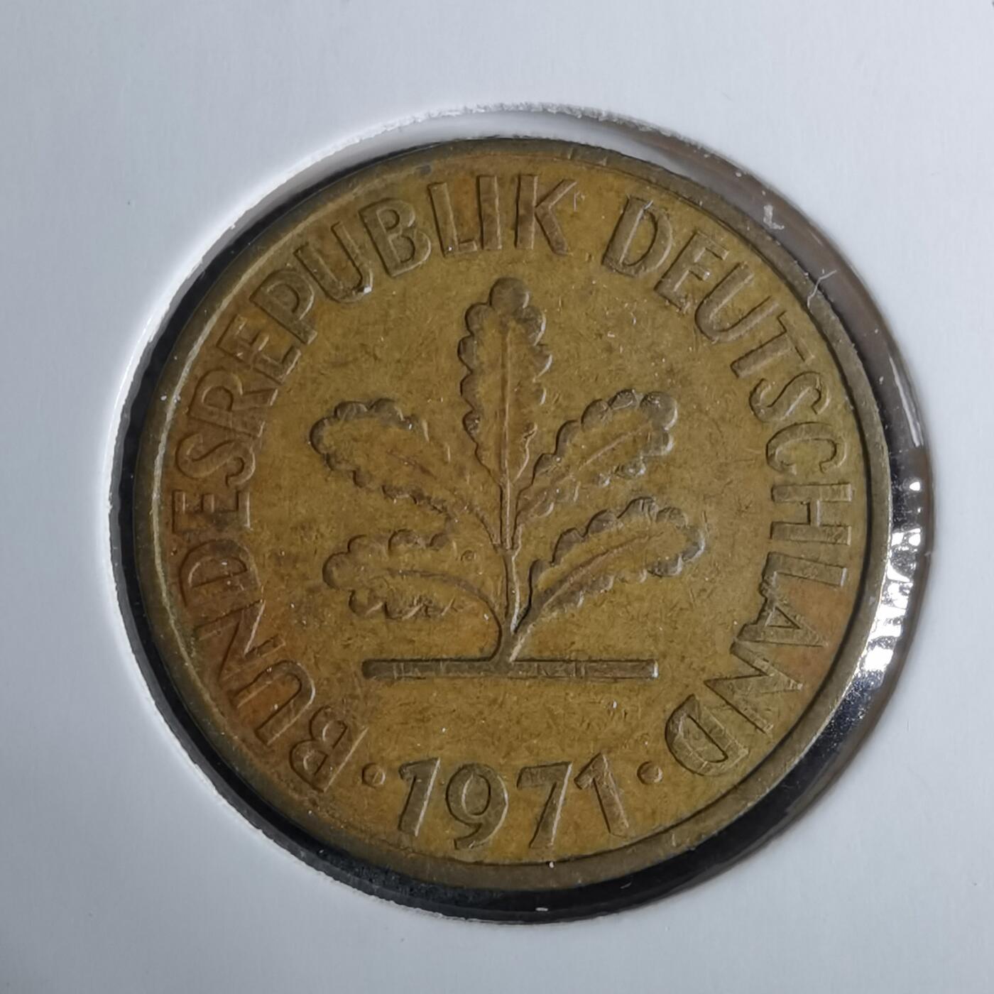 沼泽如烟--第918场 德国1971年5芬尼