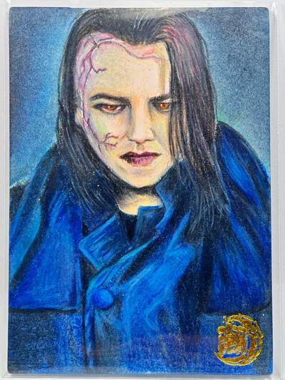 白泽拍卖卡牌手绘专场第29期（30期白金之夜大拍暂定28号，欢迎送拍精品热闹跨年！忽有故人心上过，回首山河已是秋） - 2022 L潮手绘卡 天王  桔子亲签