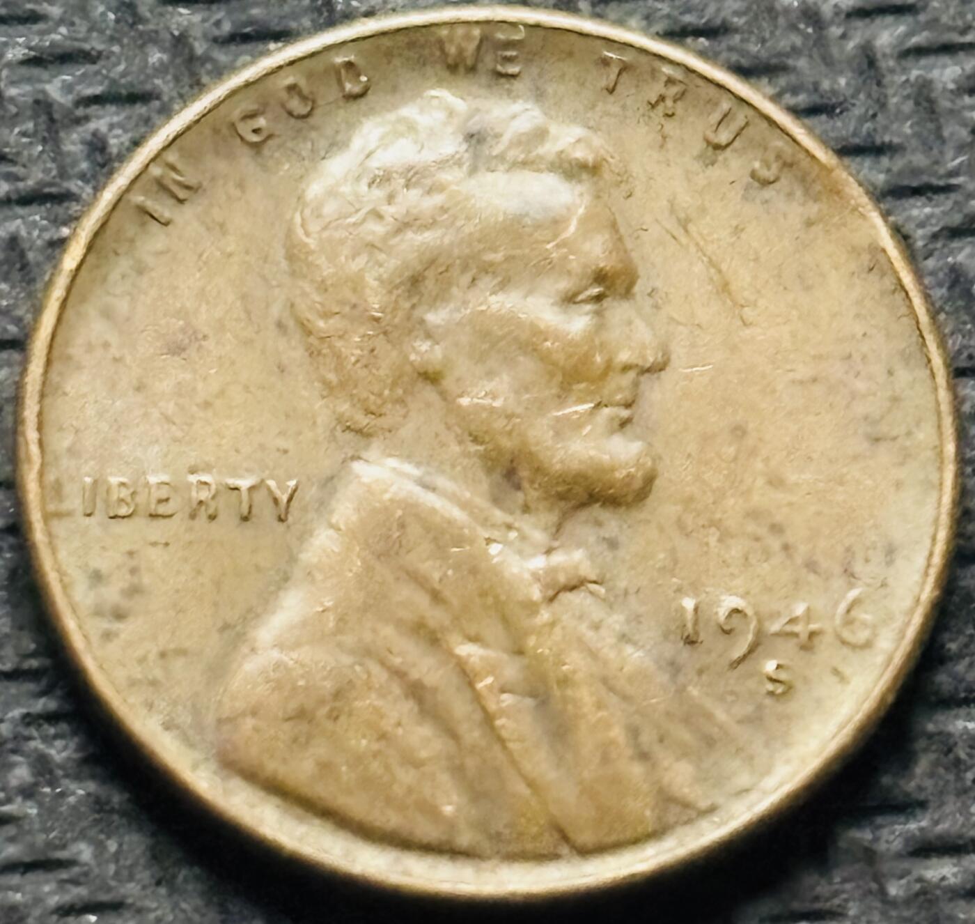 文馨钱币收藏第 284 场，【 长期接收代拍品】老藏家拍品南朝鲜李承晚时期货币，泰国大型纪念币，土耳其各时期及各国套币场 好品 1946 年美国林肯麦穗版 1 美分 S 标