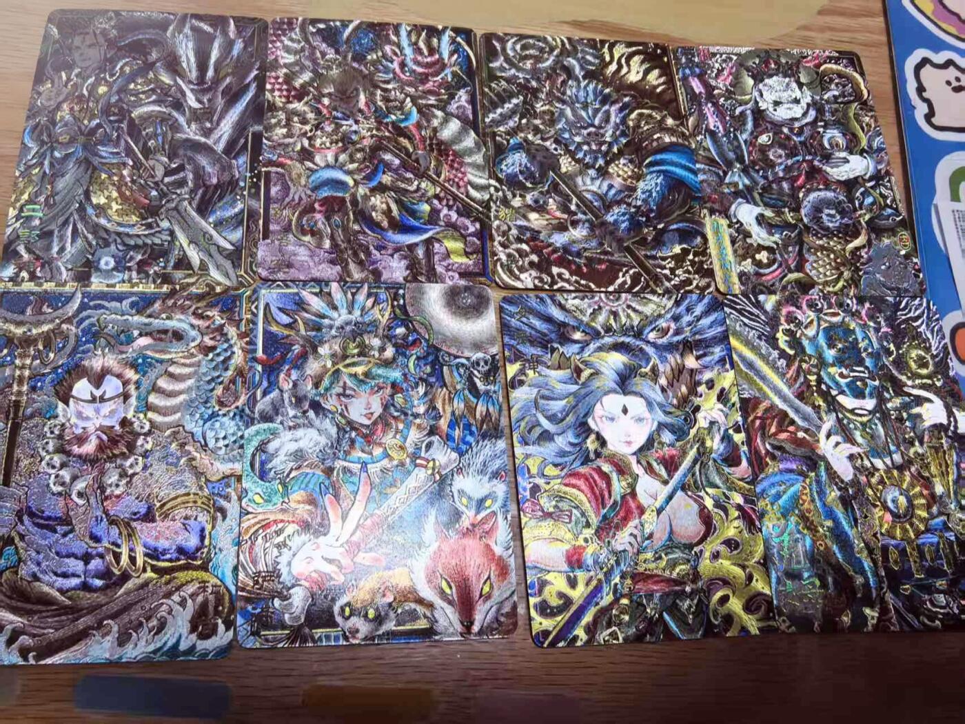 卡有江湖粉丝专场第四期（持续收拍，送拍联系我哦） 卡萃李尊奇老师绘风调雨顺师徒三人+隐藏三美女+北方多闻+二郎神共8张裸卡非常精美