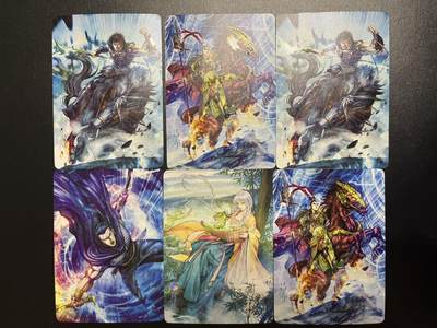 卡牌杂货铺专场拍卖第一场 11.29周六晚10:00截拍 - 【裸卡】焱卡文化 燎原三国 豪杰传 SSR卡6张 钻闪