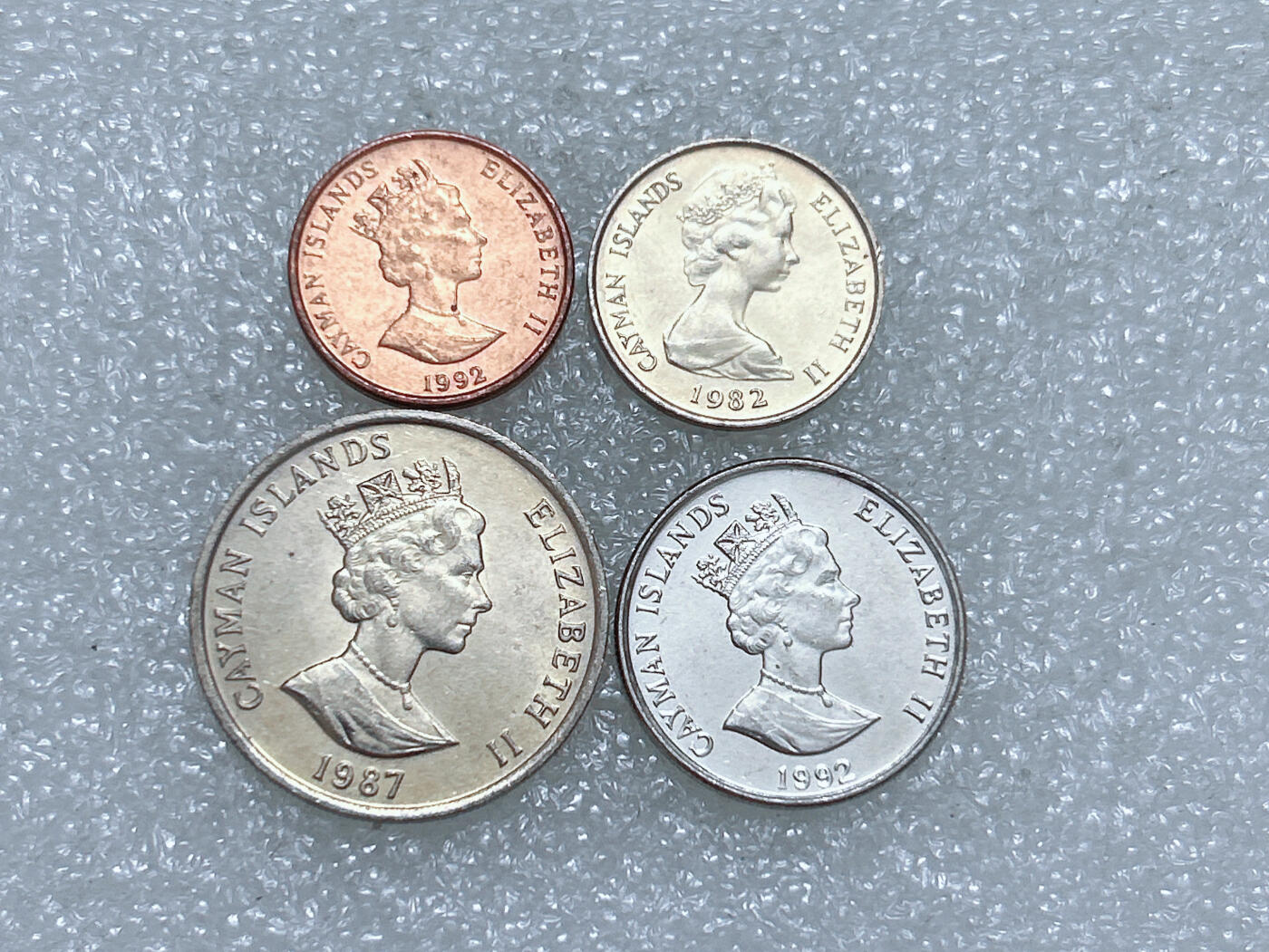 第一海外回流一元起拍收藏 散集专场  第274期 开曼群岛硬币 4枚 原光好品