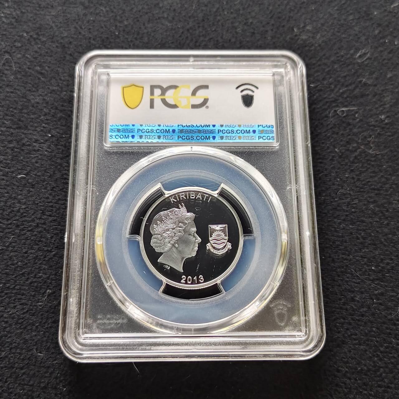 【全场包邮】纯粹捡漏拍485场（免费代拍第22场） 【收藏级·亚军分】基里巴斯2013年10元铭记一战系列记住他们精制纪念银币-PCGS PR69 DCAM