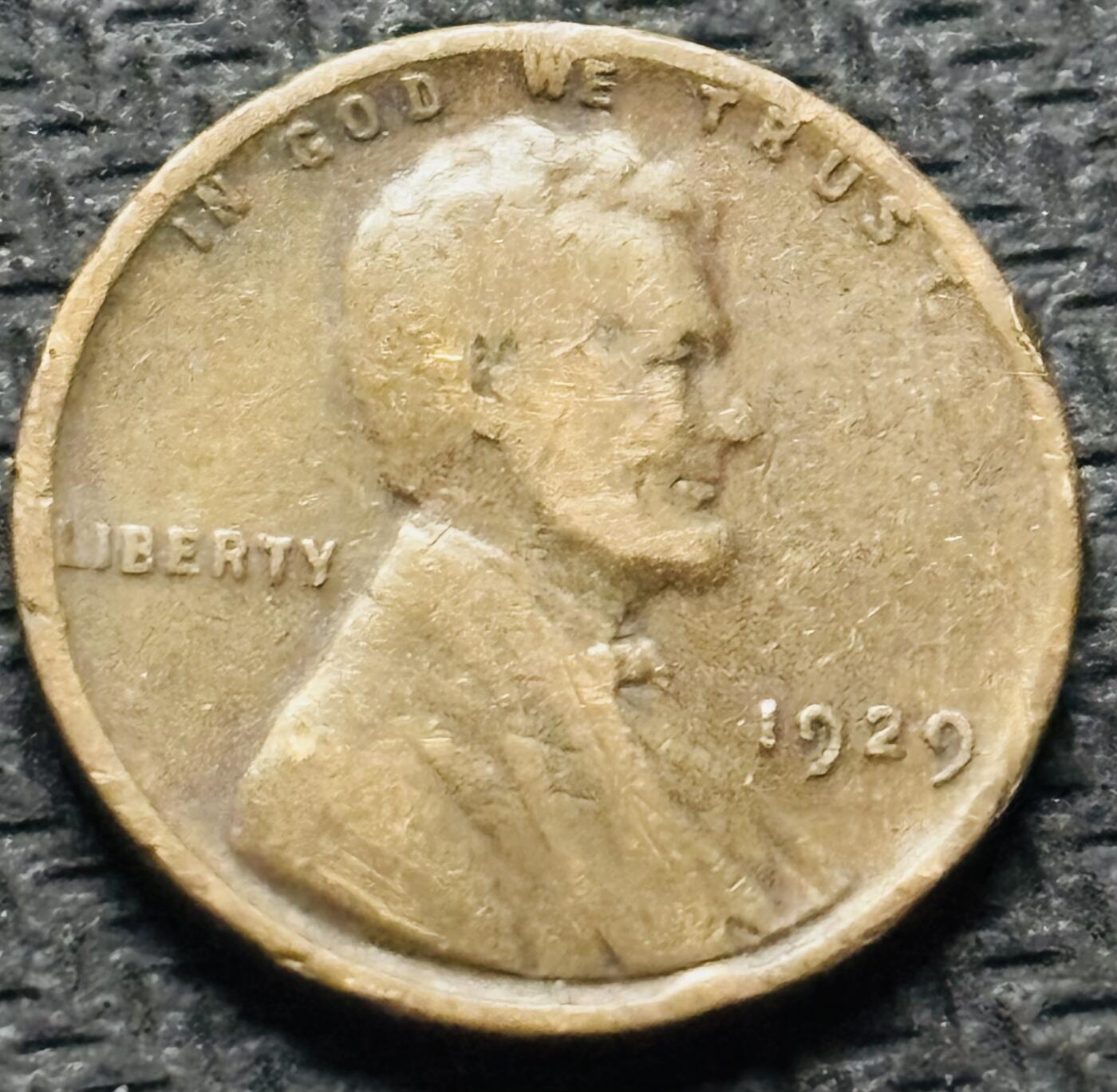 文馨钱币收藏第 284 场，【 长期接收代拍品】老藏家拍品南朝鲜李承晚时期货币，泰国大型纪念币，土耳其各时期及各国套币场 少见年份 1929 年美国林肯麦穗版 1 分