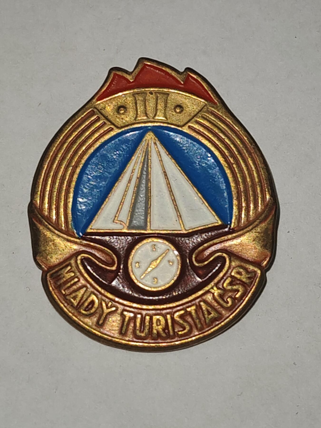 韵星假日拍卖第三十一期 -- Rimey Holidays Auction 31 捷克斯洛伐克共青团第一版青年向导证章 铜镀金 极早期