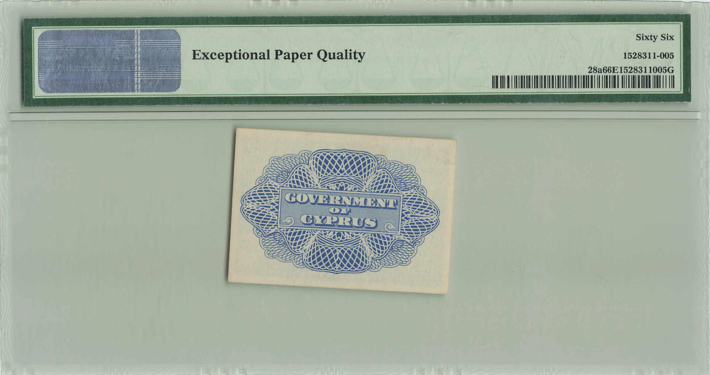 小福收藏拍卖第196期 评级币精选场 大量新增精品 本期有68分倒置号布隆迪世界最大纸币  菲律宾百位靓号100000比索超大纪念钞 巴基斯坦51年100卢比冠军分 泰国69年10铢纪念钞0A冠百位倒置号  文莱06年500吉令特首年首冠 丹麦经典大松鼠  法属印度支那 俄罗斯 玻利维亚 东加勒比 亚美尼亚等多国精美高分珍稀老钞精品纸币 塞浦路斯 1943年 3便士 首发年 A/1首冠 罕见 乔治六世 PMG66 EPQ 亚军分