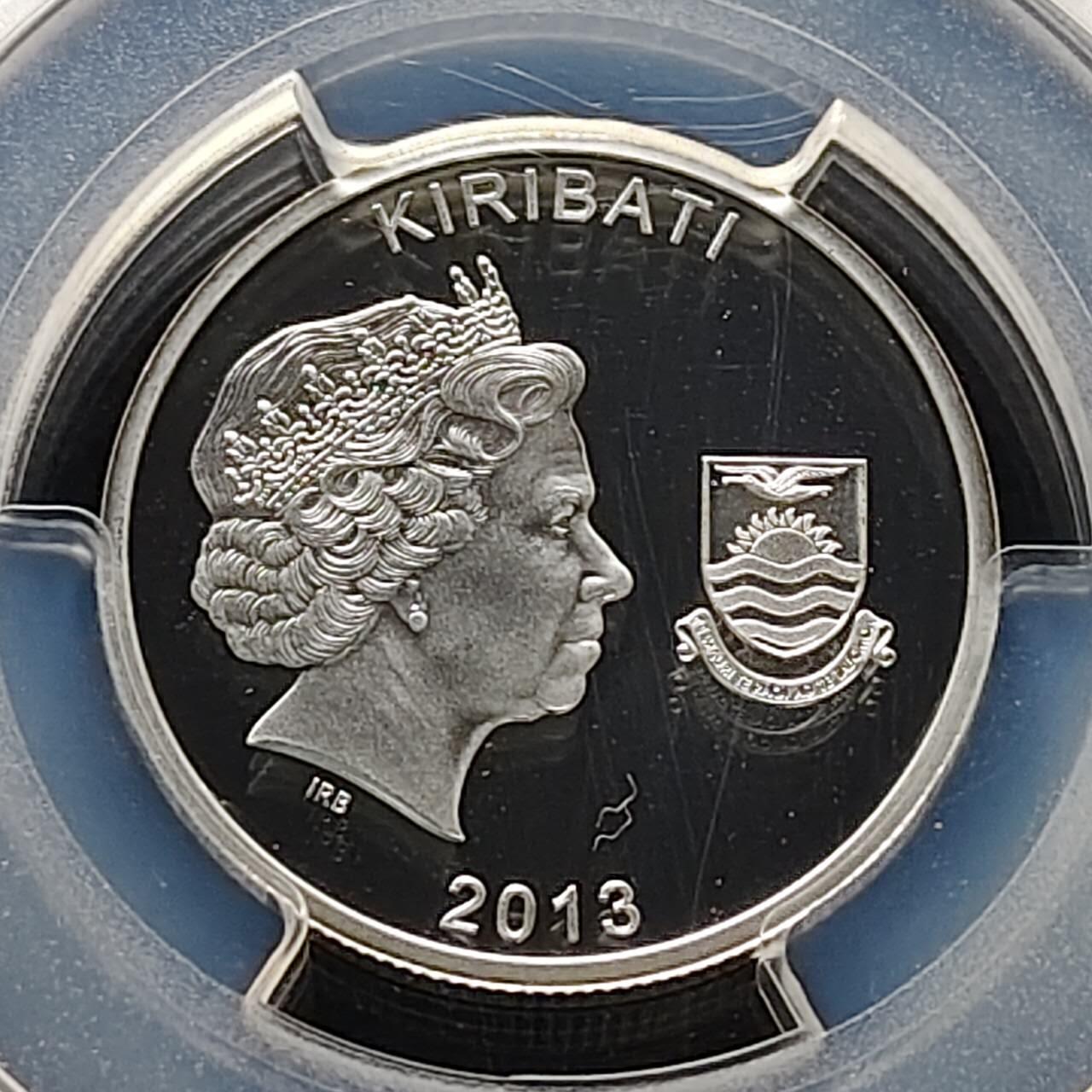 【全场包邮】纯粹捡漏拍485场（免费代拍第22场） 【收藏级·亚军分】基里巴斯2013年10元铭记一战系列记住他们精制纪念银币-PCGS PR69 DCAM