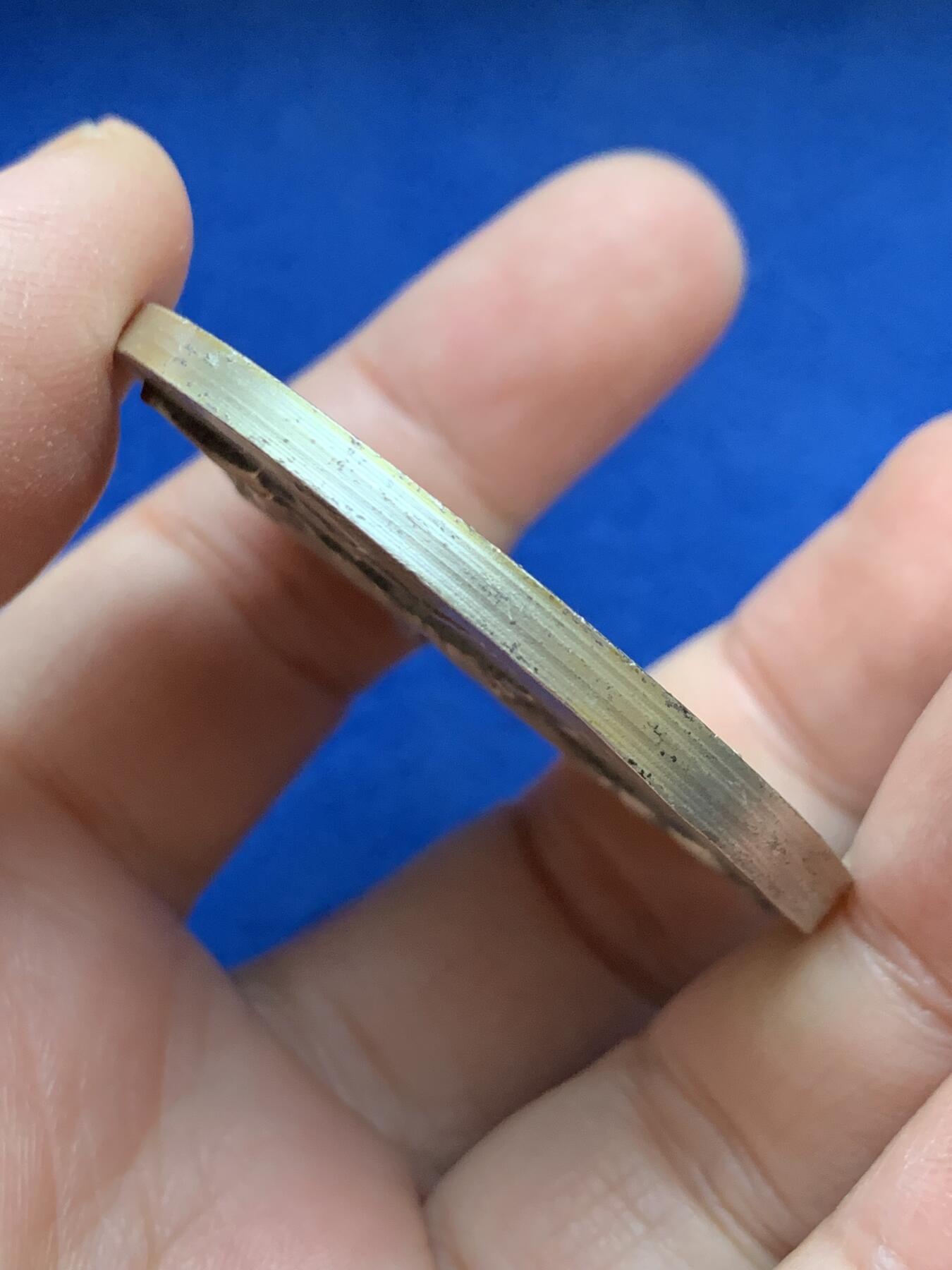 《竞宝斋》第443场 周日，周一，2场连拍 （全场包邮） 法国足球主题镀银铜章 直径50mm 重量59.3g