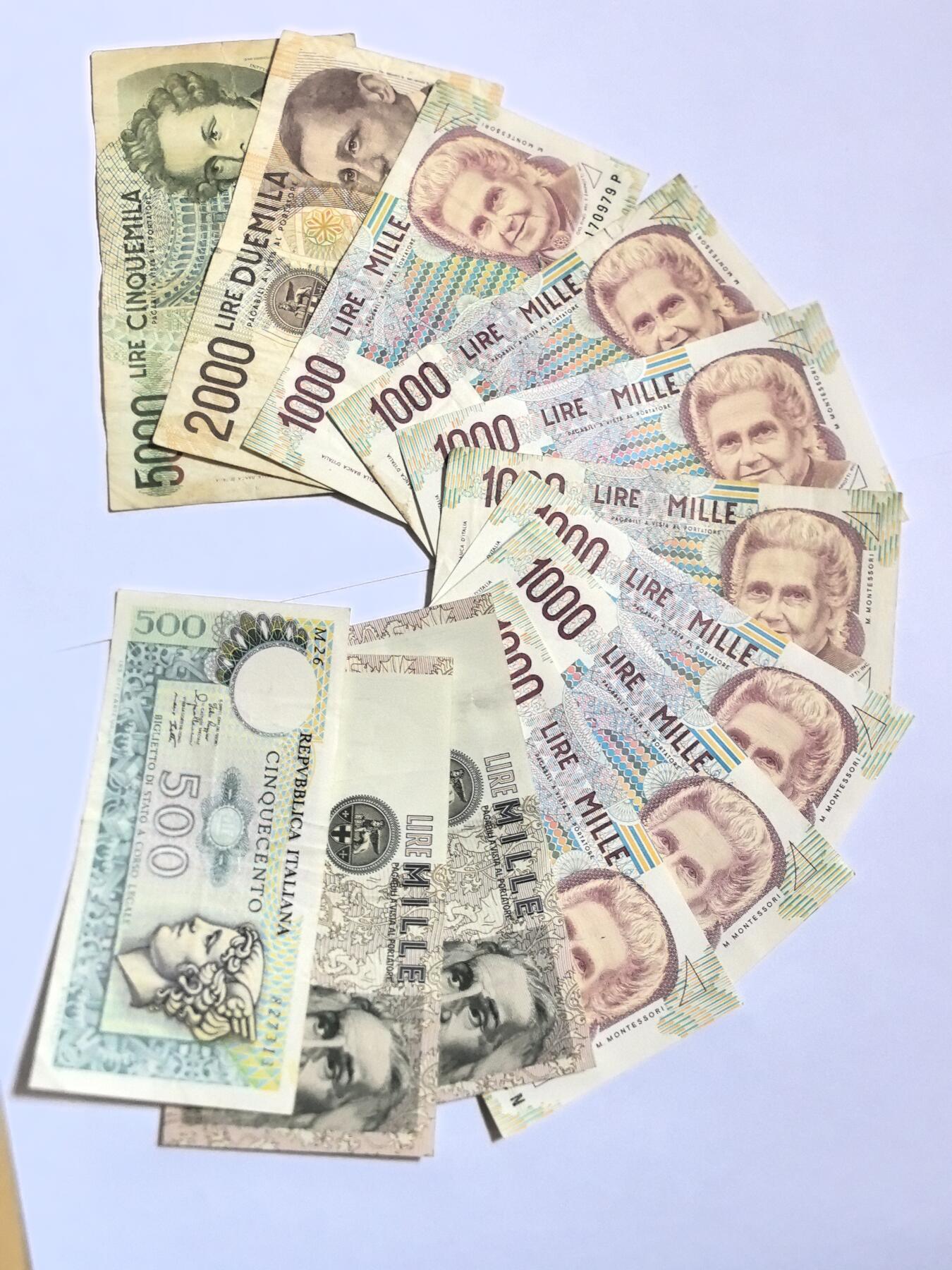 各国外币第100期 无佣金 意大利一组12张 7品－85品