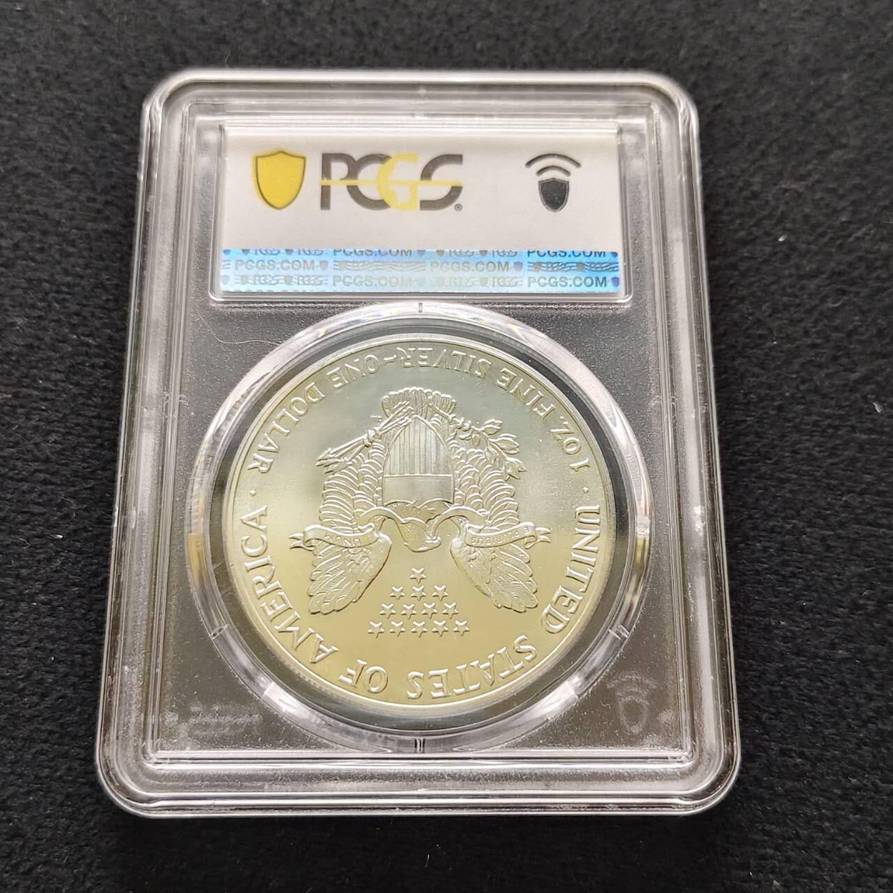 【全场包邮】纯粹捡漏拍485场（免费代拍第22场） 美国1987年行走女神1元1盎司31.1克纯银币-PCGS MS67