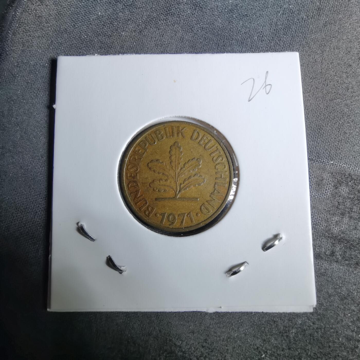 沼泽如烟--第918场 德国1971年5芬尼