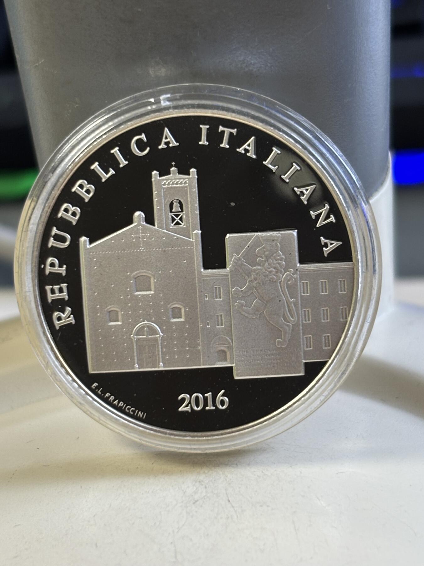 第183期拍卖 意大利2016年艺术意大利系列雷卡纳蒂精制纪念银币，925银，18克，发行4000枚