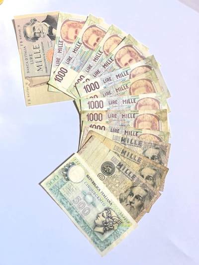 各国外币第100期 无佣金 - 意大利一组14张 7－85品