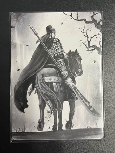 卡牌杂货铺专场拍卖第一场 11.29周六晚10:00截拍 - 【裸卡】趣卡社 三国 特卡 关羽 始于桃园终于桃源