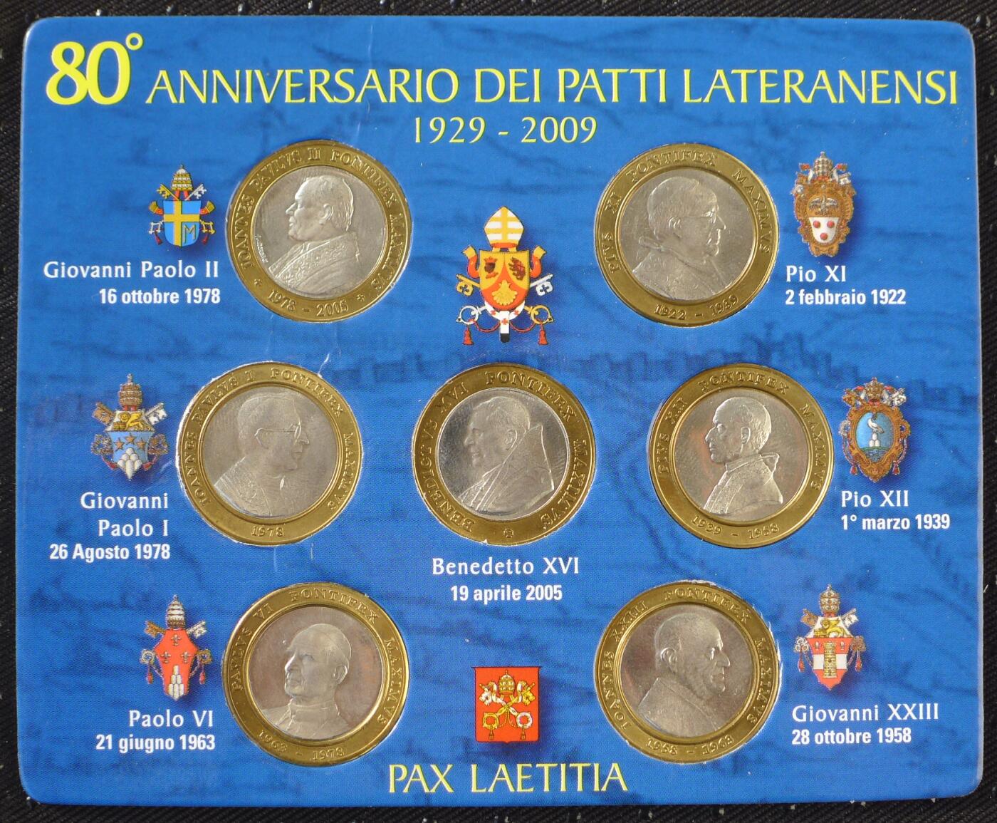 世界钱币章牌书籍专场拍卖11.30 梵蒂冈建国80周年纪念