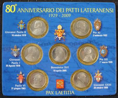 世界钱币章牌书籍专场拍卖11.30 - 梵蒂冈建国80周年纪念