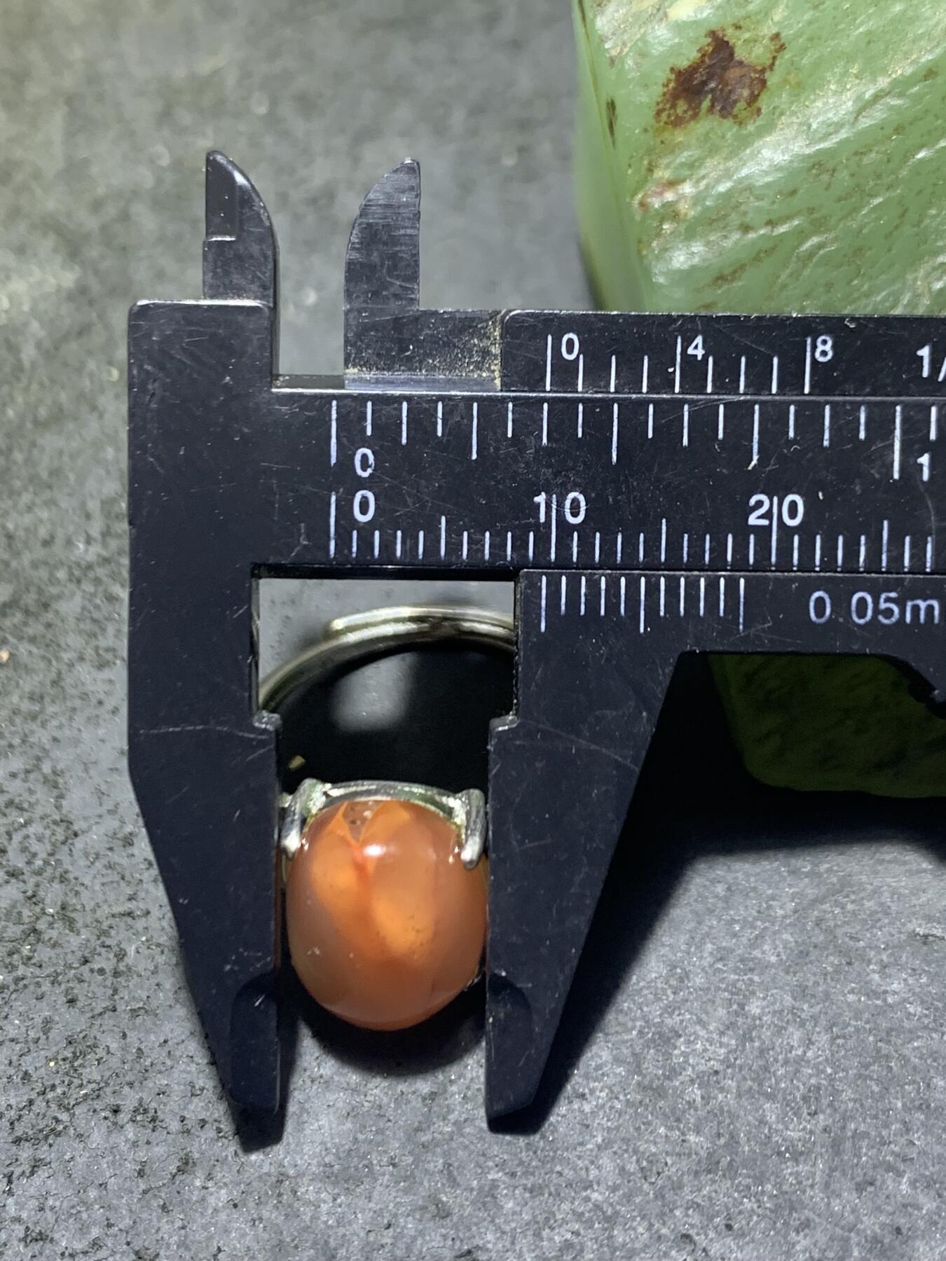 南红玛瑙荔枝冻漂红活口通货戒指一枚！