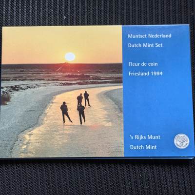 道一币馆币章第一百五十六场 - 原包装 荷兰1994年套币六枚+纪念章 脱胶