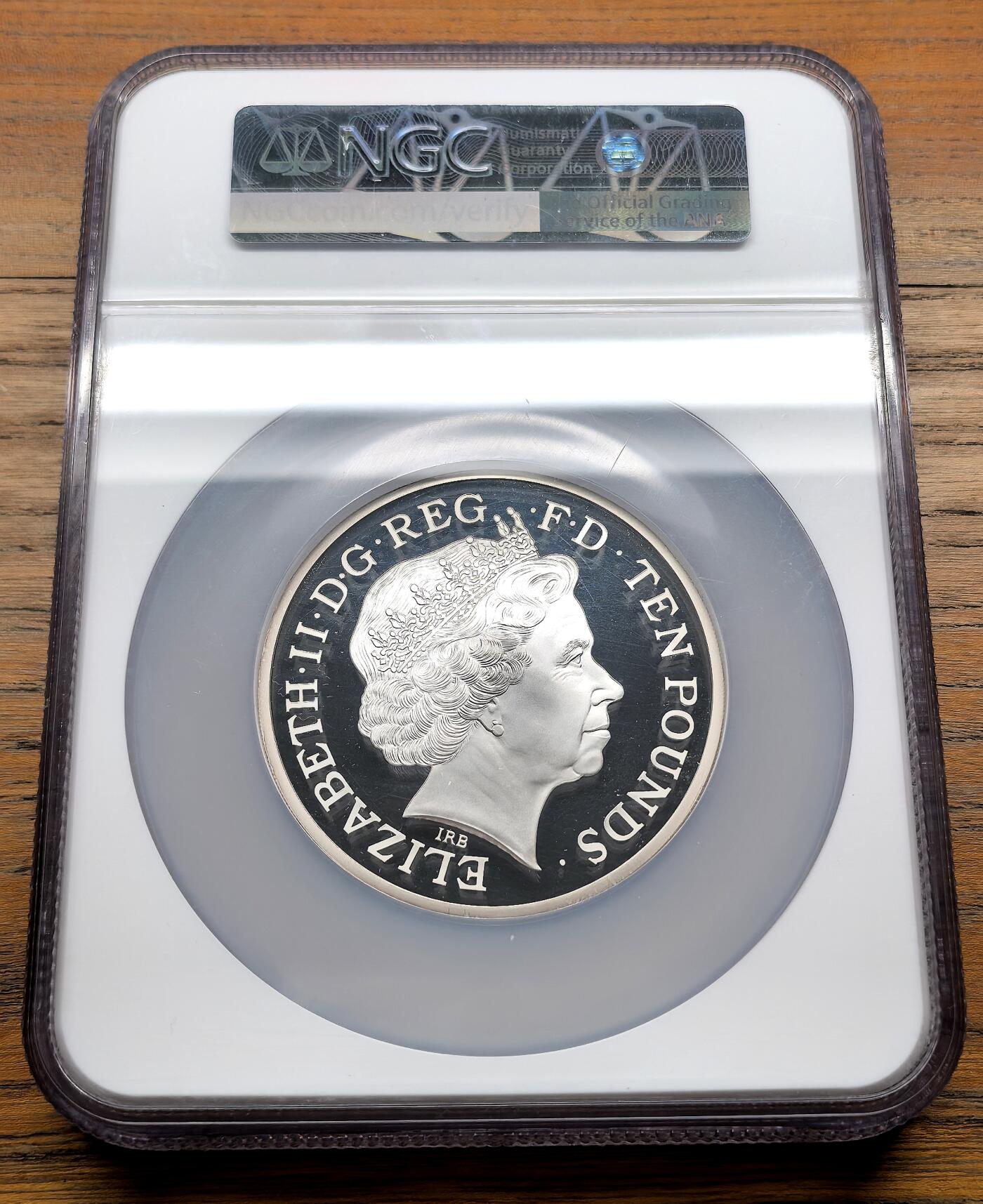 纫秋兰以为佩·凡希社微拍感恩专场 2012英国伦敦奥运纪念10镑大银NGC-PF69UC