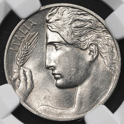 修遠堂世界钱币第九十五期 - NGC MS63 1909年意大利20分