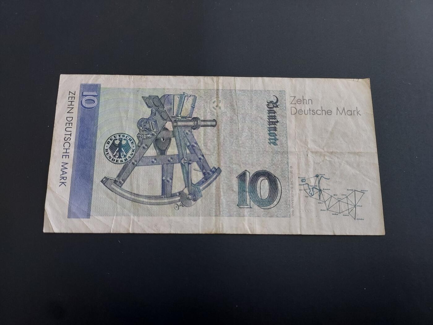 博彦收藏   12月8日 8点 钱币专场 德国 10马克 流通品