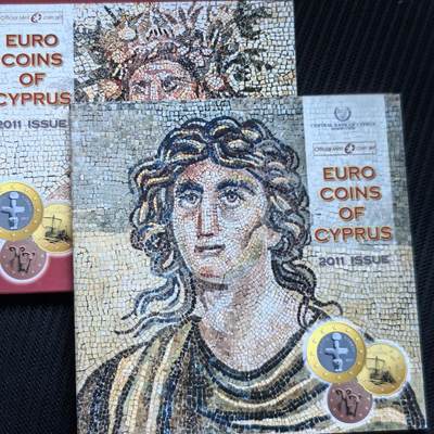 道一币馆币章第一百五十六场 - 欧洲之星 原包装 塞浦路斯2011年欧元套币八枚