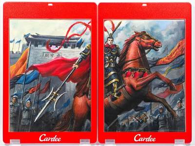 白泽拍卖卡牌手绘专场第29期（忽有故人心上过，回首山河已是秋） - 2025 花枪手绘卡 吕布双拼卡  志恩亲签 卡砖封装