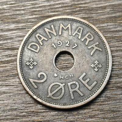【铜匠收藏】★第134场★散币场，无佣金，30包邮。不满30元，支付5元运费。《接受代拍 代送NGC评级》 - 丹麦 1927年 5欧尔