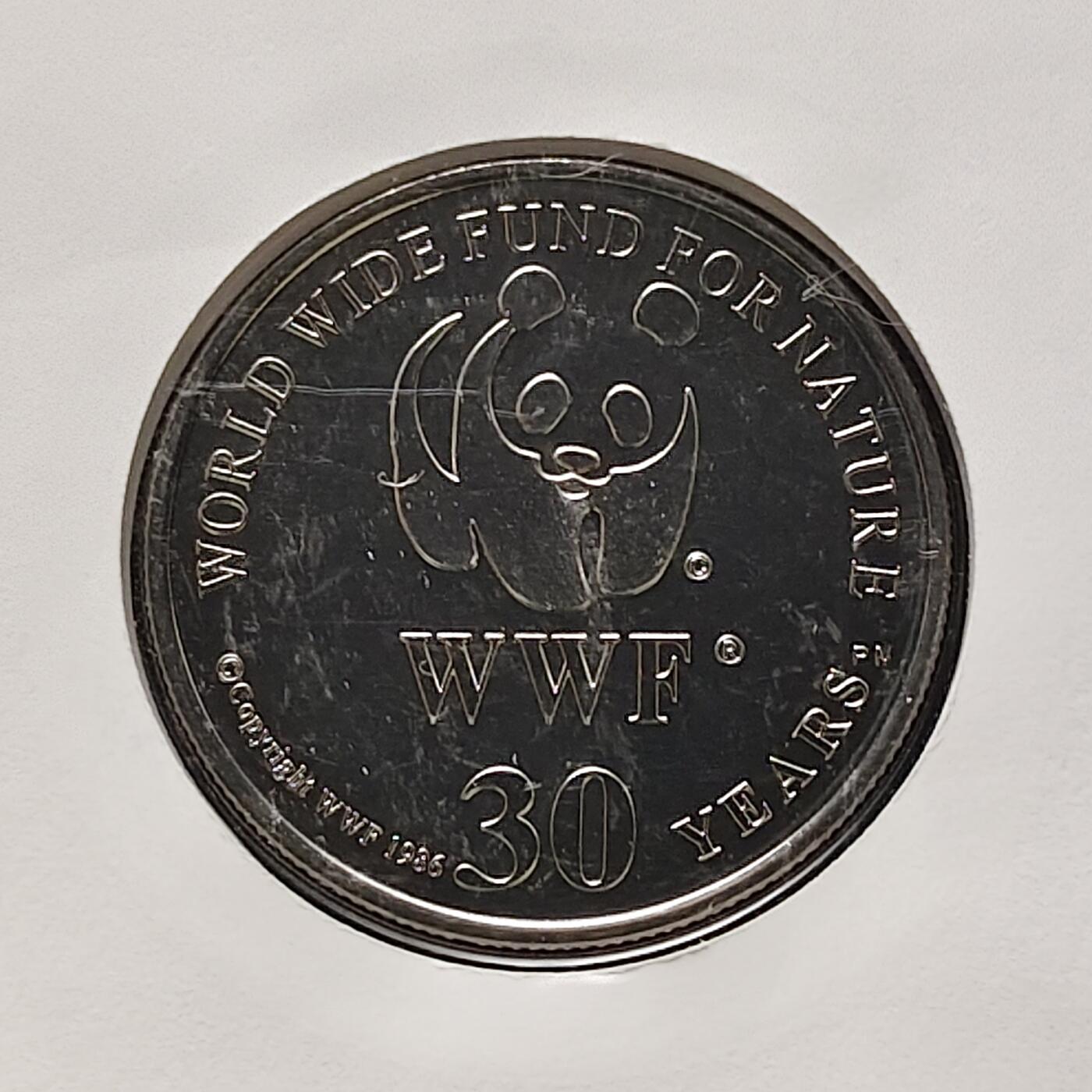 【全场包邮】纯粹捡漏拍482场（免费代拍第19场）-币封+套装+富兰克林（注意佣金） 【邮章封】WWF世界自然基金会1986年30周年‌布哈拉鹿纪念邮章封