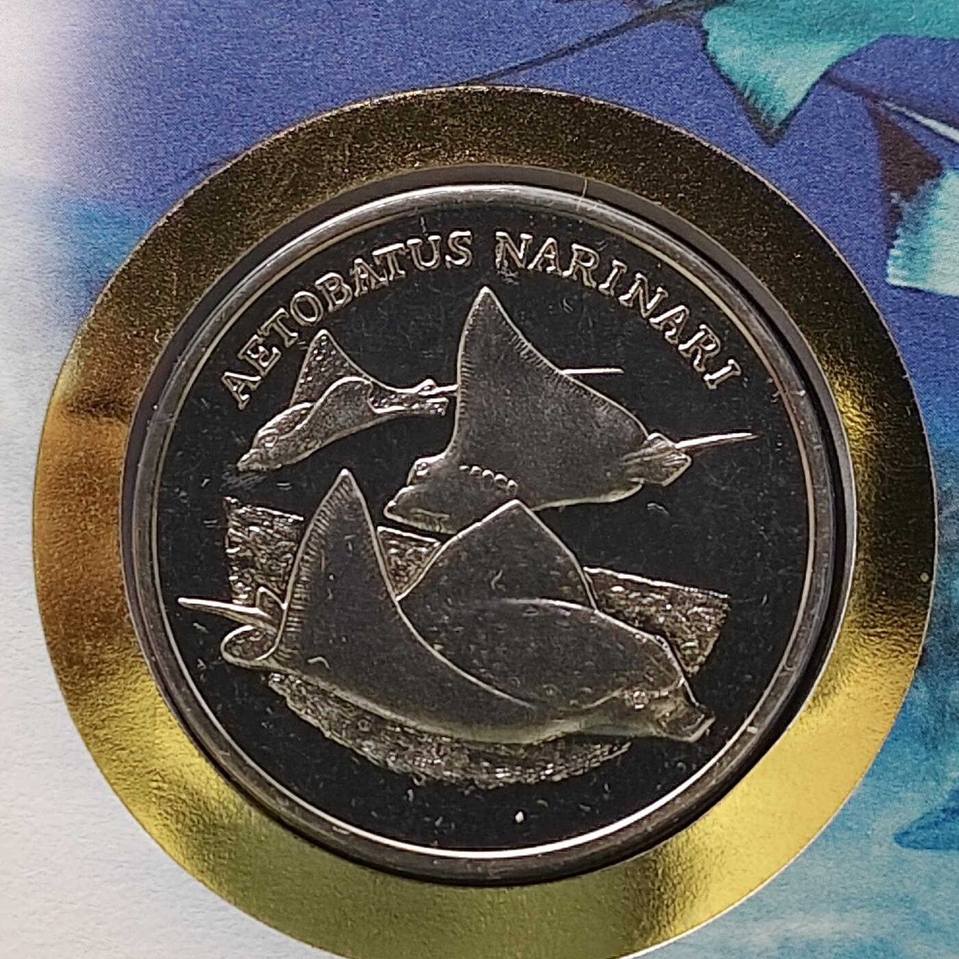 【全场包邮】纯粹捡漏拍482场（免费代拍第19场）-币封+套装+富兰克林（注意佣金） 【邮章封】WWF世界自然基金会1986年30周年‌纳氏鹞鲼纪念邮章封