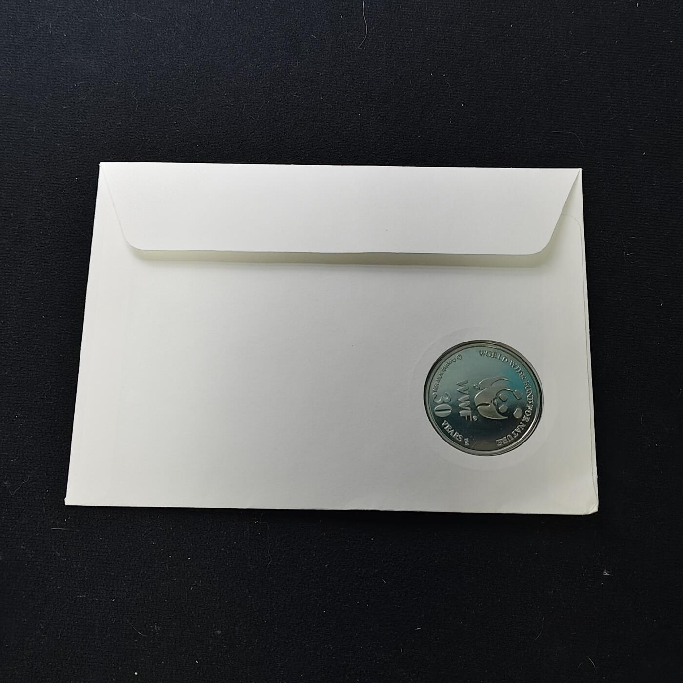 【全场包邮】纯粹捡漏拍482场（免费代拍第19场）-币封+套装+富兰克林（注意佣金） 【邮章封】WWF世界自然基金会1986年30周年回声鹦鹉纪念邮章封