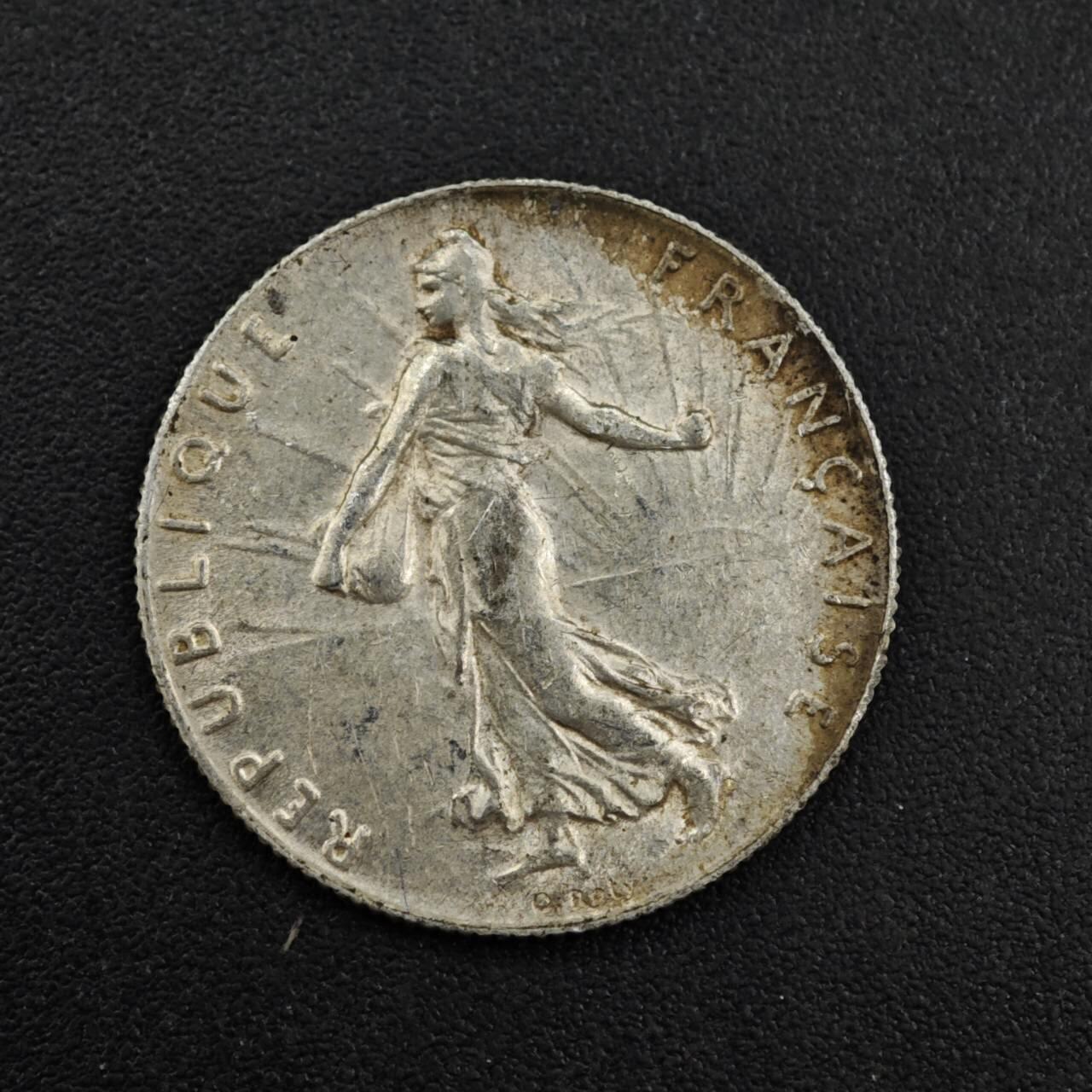 【淘币小摊】实时拍第八百一十四拍   散币场   满百包邮可预留二周 每周一统一发货   法国1910年播种女神50分银币