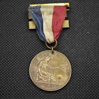 【淘币小摊】限时拍第八百一十六拍  纪念章场  满百包邮可预留两周  周一统一发货  -  英国帝国日奖章直径34mm