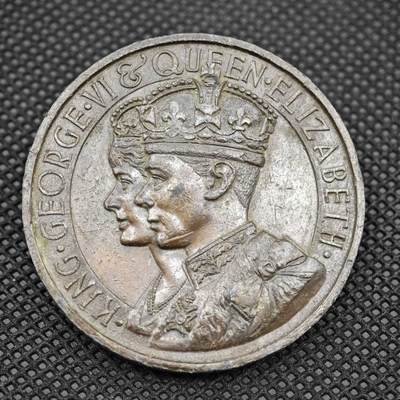 【淘币小摊】限时拍第八百一十六拍  纪念章场  满百包邮可预留两周  周一统一发货  -  英国1937年乔治六世加冕纪念章直径44mm