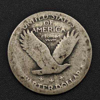 【淘币小摊】实时拍第八百一十五拍   银币套币场   满百包邮可预留二周 每周一统一发货   - 美国飞鹰25分银币