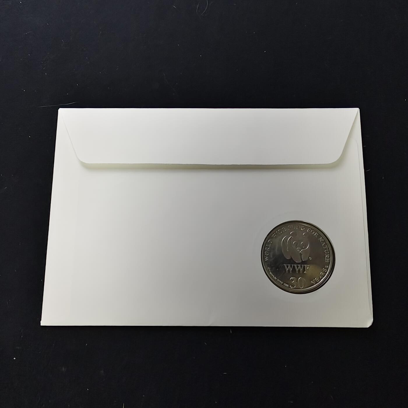 【全场包邮】纯粹捡漏拍482场（免费代拍第19场）-币封+套装+富兰克林（注意佣金） 【邮章封】WWF世界自然基金会1986年30周年‌安岛海狗纪念邮章封