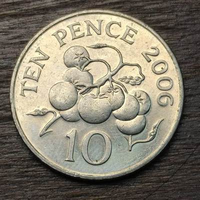 【铜匠收藏】★第134场★散币场，无佣金，30包邮。不满30元，支付5元运费。《接受代拍 代送NGC评级》 - 根西岛 1992年 10便士 硕果 中年