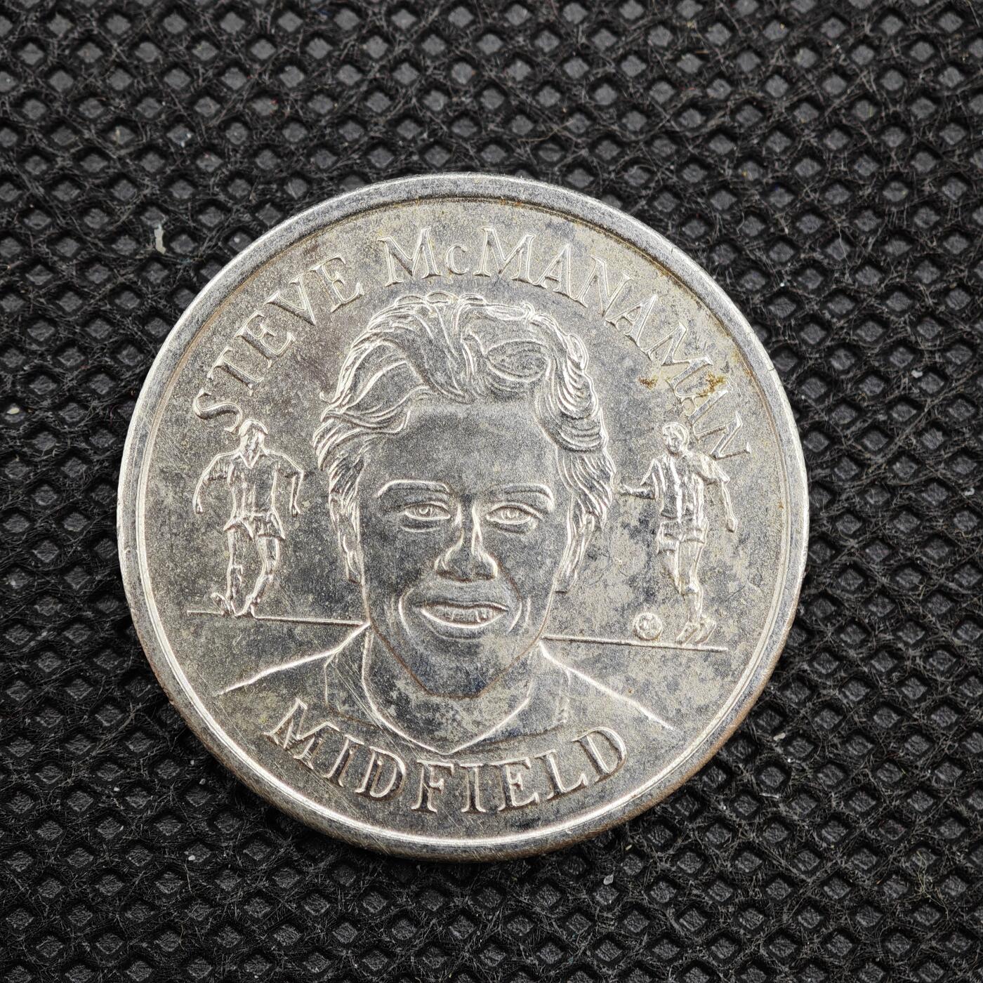 【淘币小摊】限时拍第八百一十六拍  纪念章场  满百包邮可预留两周  周一统一发货   英国1998年足球纪念章直径27mm