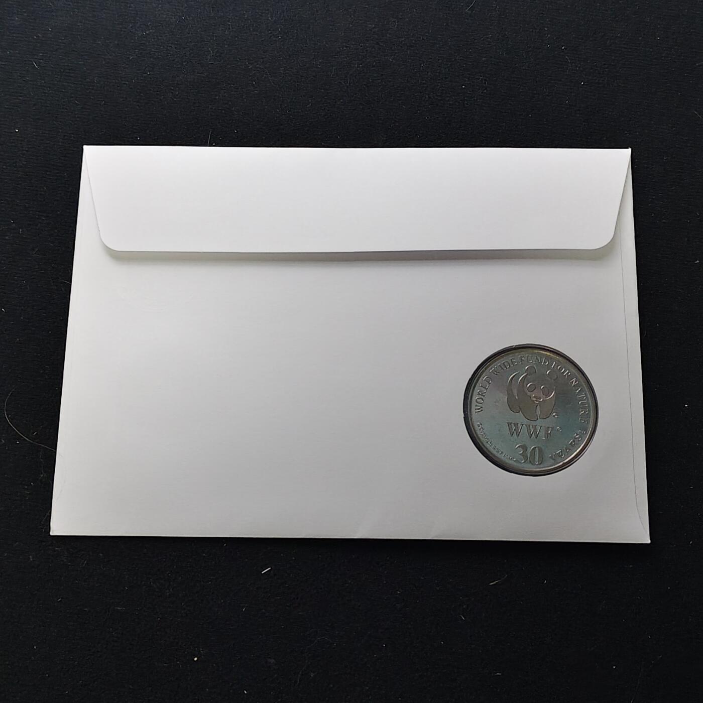 【全场包邮】纯粹捡漏拍482场（免费代拍第19场）-币封+套装+富兰克林（注意佣金） 【邮章封】WWF世界自然基金会1986年30周年‌马羚纪念邮章封