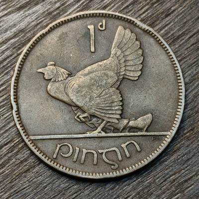 【铜匠收藏】★第134场★散币场，无佣金，30包邮。不满30元，支付5元运费。《接受代拍 代送NGC评级》 - 爱尔兰 1928年 1便士 铜币