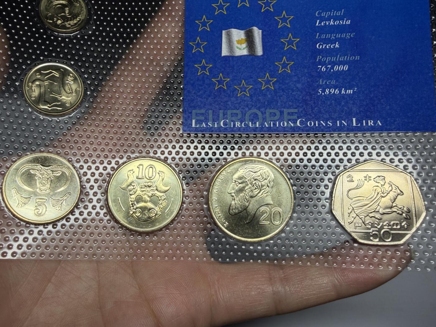 2025年集古藏今外币拍卖第十期-第10场—（总第290拍-纸币专场），本期拍完结算一次，发货时间2-3天，休息几天后继续新的一期拍卖。 1998年-2002年塞浦路斯纪念币一套