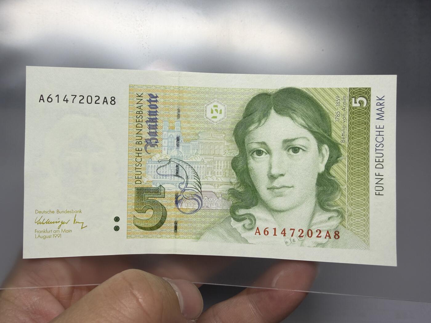 2025年集古藏今外币拍卖第十期-第10场—（总第290拍-纸币专场），本期拍完结算一次，发货时间2-3天，休息几天后继续新的一期拍卖。 全新1991年德国5马克