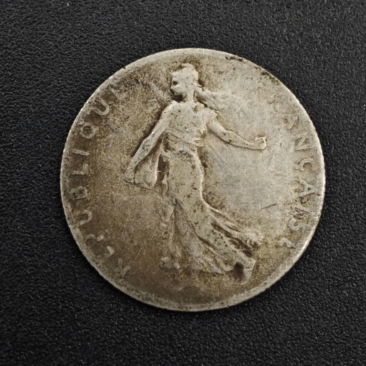 【淘币小摊】实时拍第八百一十四拍   散币场   满百包邮可预留二周 每周一统一发货   法国1898年播种女神50分银币