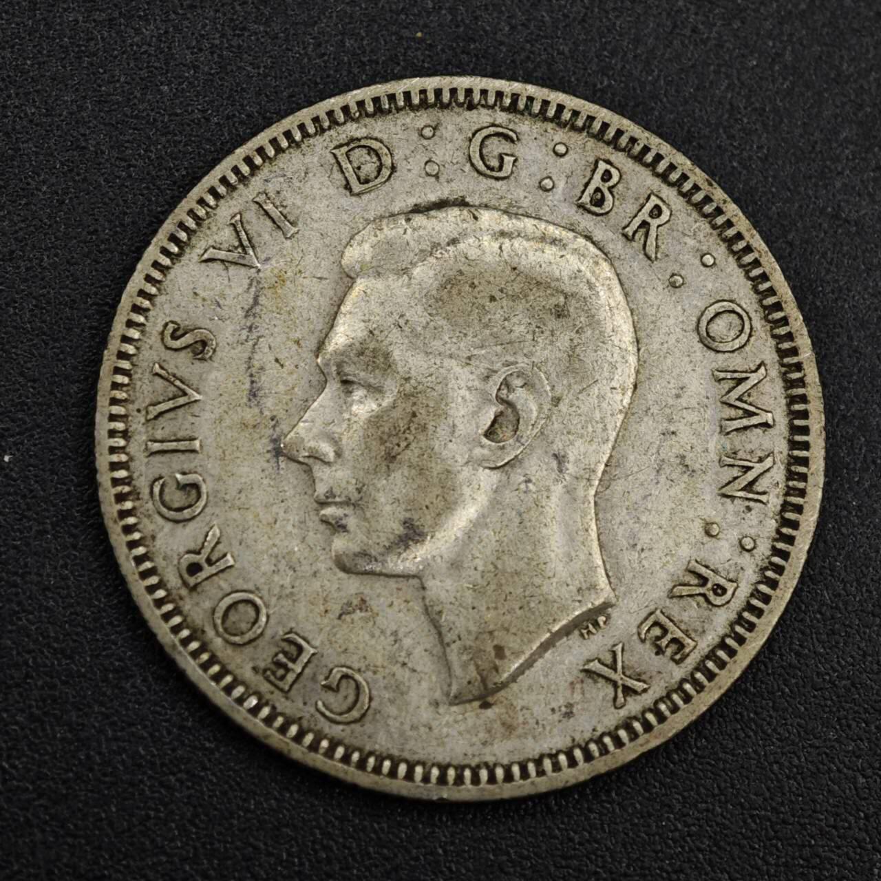 【淘币小摊】实时拍第八百一十四拍   散币场   满百包邮可预留二周 每周一统一发货   英国1945年乔治六世一先令银币