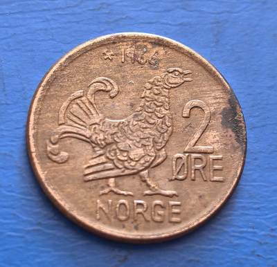 外国优质老铜币银币，周六九点倒数截拍，满百包邮，可寄存半年，喜欢朋友微信扫描二维码可直接参拍 - 挪威2欧尔