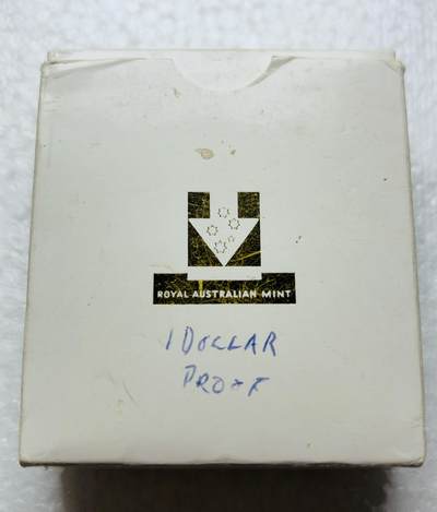 文馨钱币收藏第 284 场，【 长期接收代拍品】老藏家拍品南朝鲜李承晚时期货币，泰国大型纪念币，土耳其各时期及各国套币场 - 原盒 全新未流通带证书 1984 年澳大利亚一元精制币