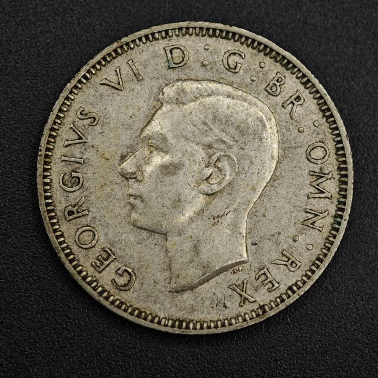 【淘币小摊】实时拍第八百一十四拍   散币场   满百包邮可预留二周 每周一统一发货   英国1944年乔治六世一先令银币