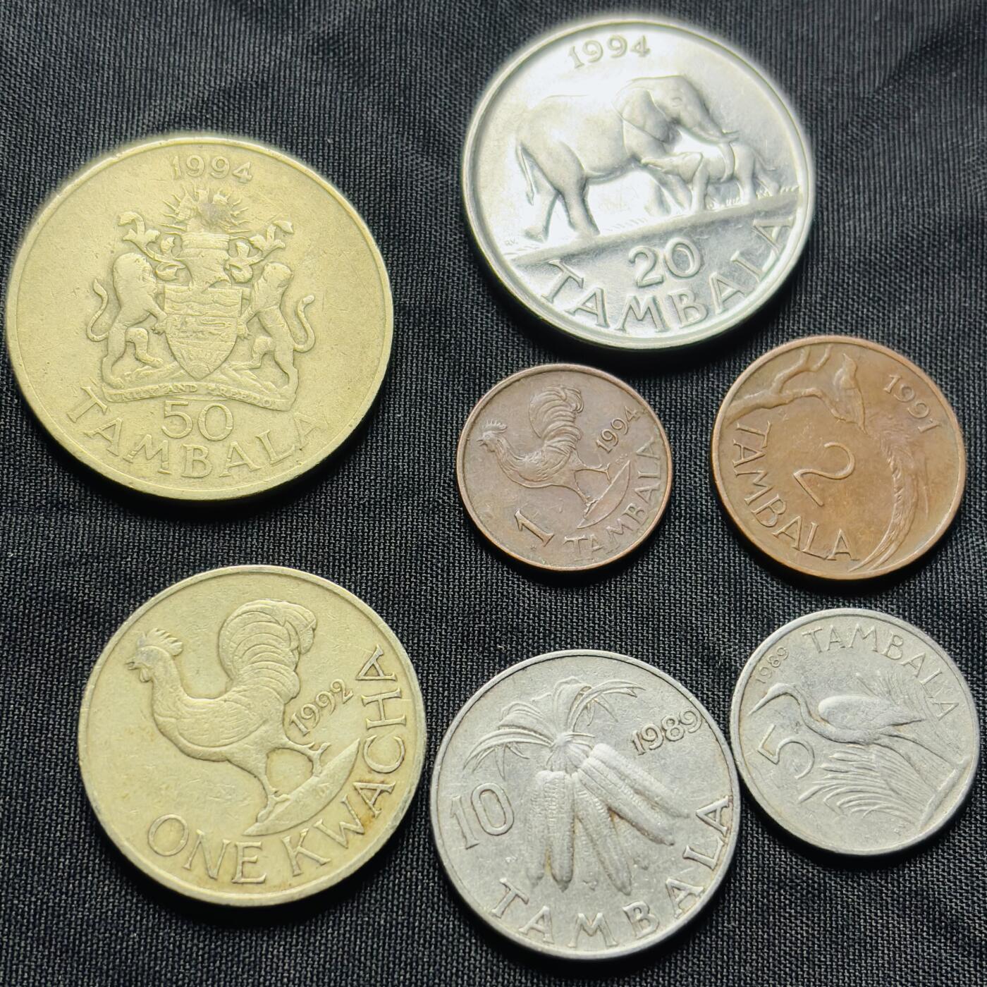 文馨钱币收藏第 284 场，【 长期接收代拍品】老藏家拍品南朝鲜李承晚时期货币，泰国大型纪念币，土耳其各时期及各国套币场 好品马拉维 7 枚套