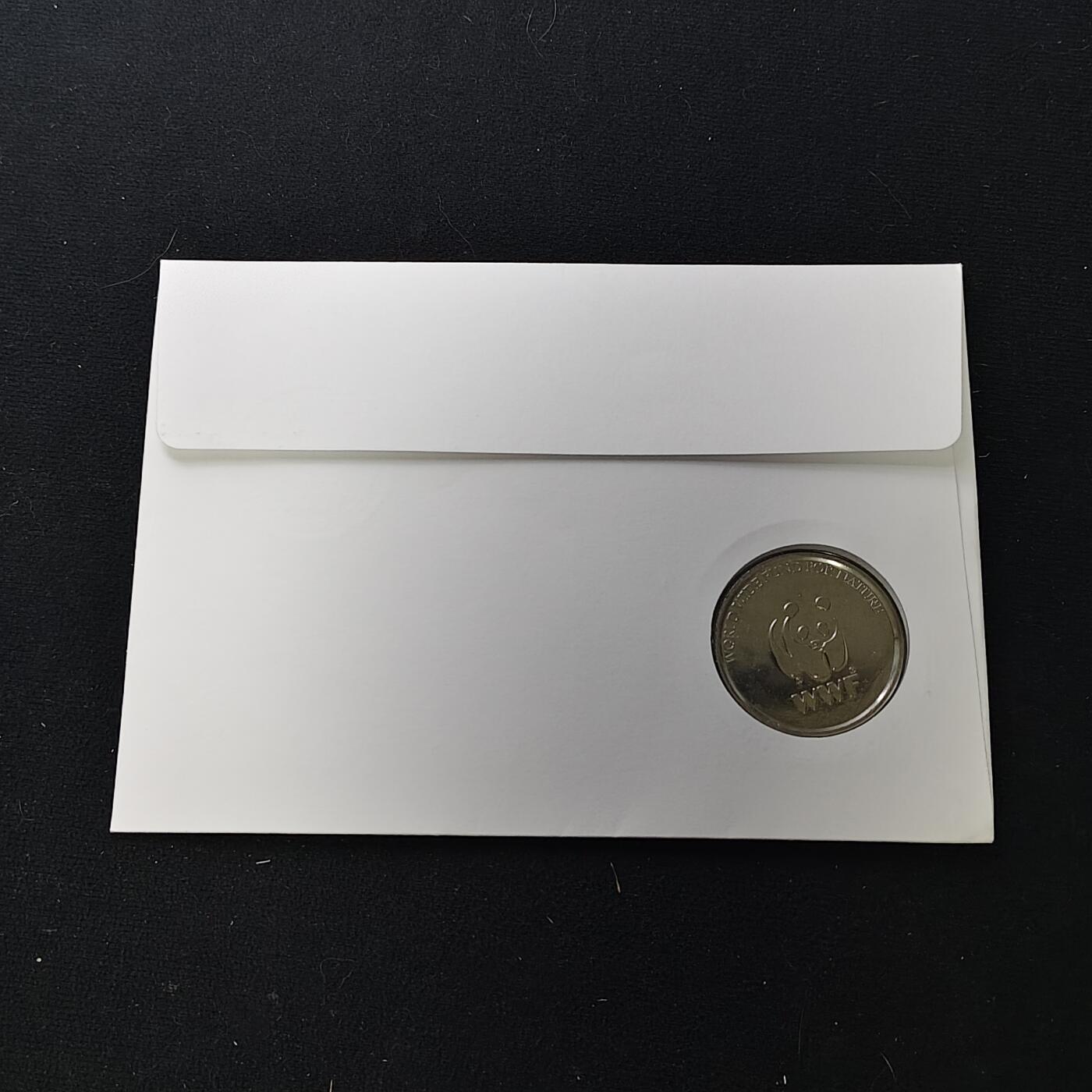 【全场包邮】纯粹捡漏拍482场（免费代拍第19场）-币封+套装+富兰克林（注意佣金） 【邮章封】WWF世界自然基金会1986年30周年‌巴布亚硝水母纪念邮章封