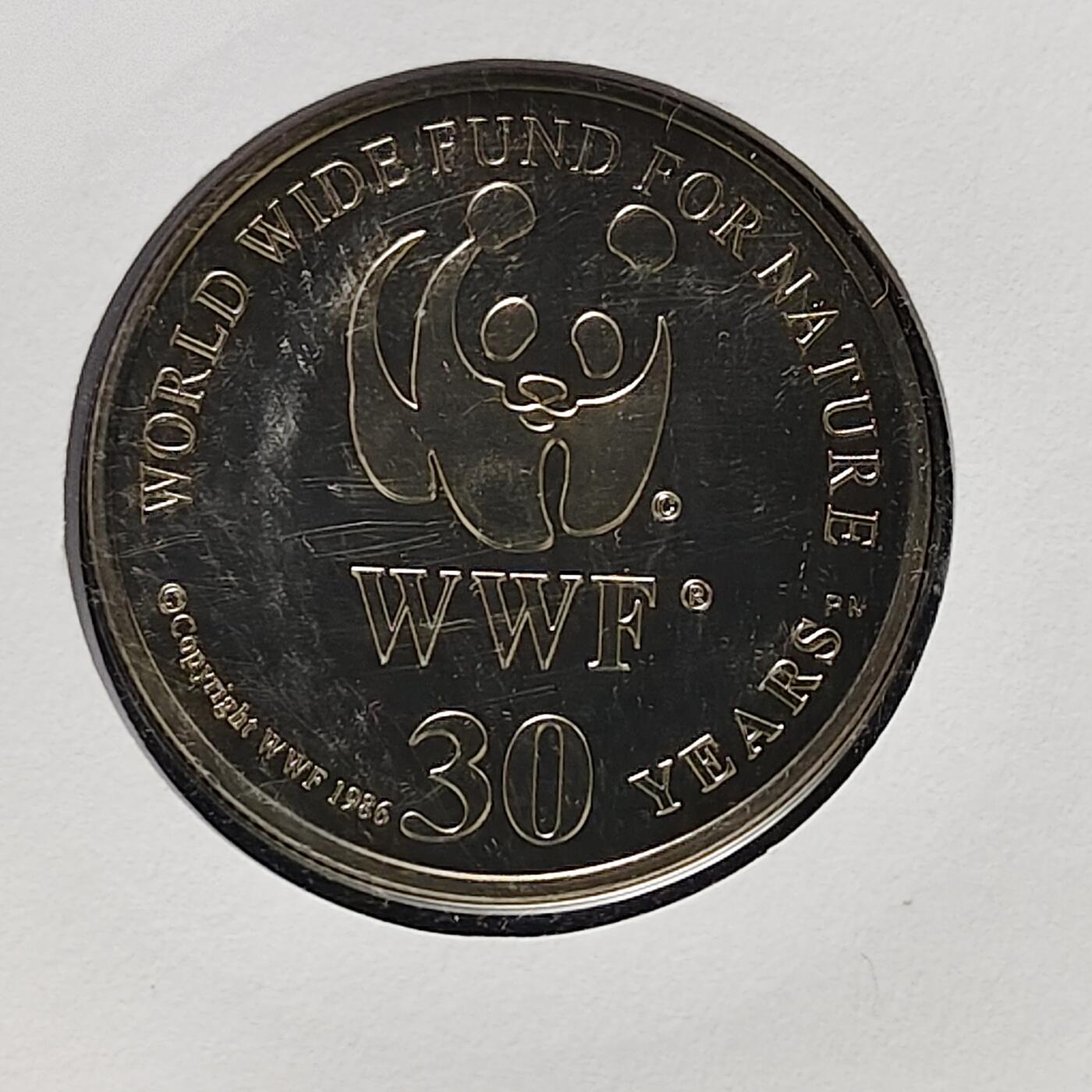 【全场包邮】纯粹捡漏拍482场（免费代拍第19场）-币封+套装+富兰克林（注意佣金） 【邮章封】WWF世界自然基金会1986年30周年‌杜氏凤头鹦鹉纪念邮章封